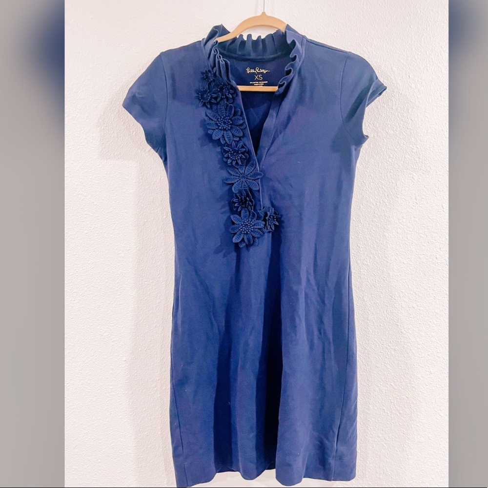 Lilly Pulitzer Navy Clary Polo Casual Dress